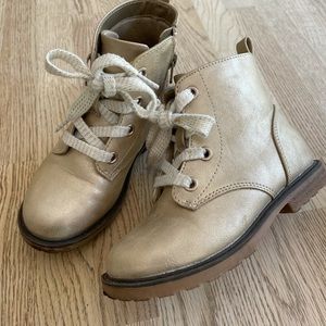 Cat & Jack Gold Booties - Toddler 10